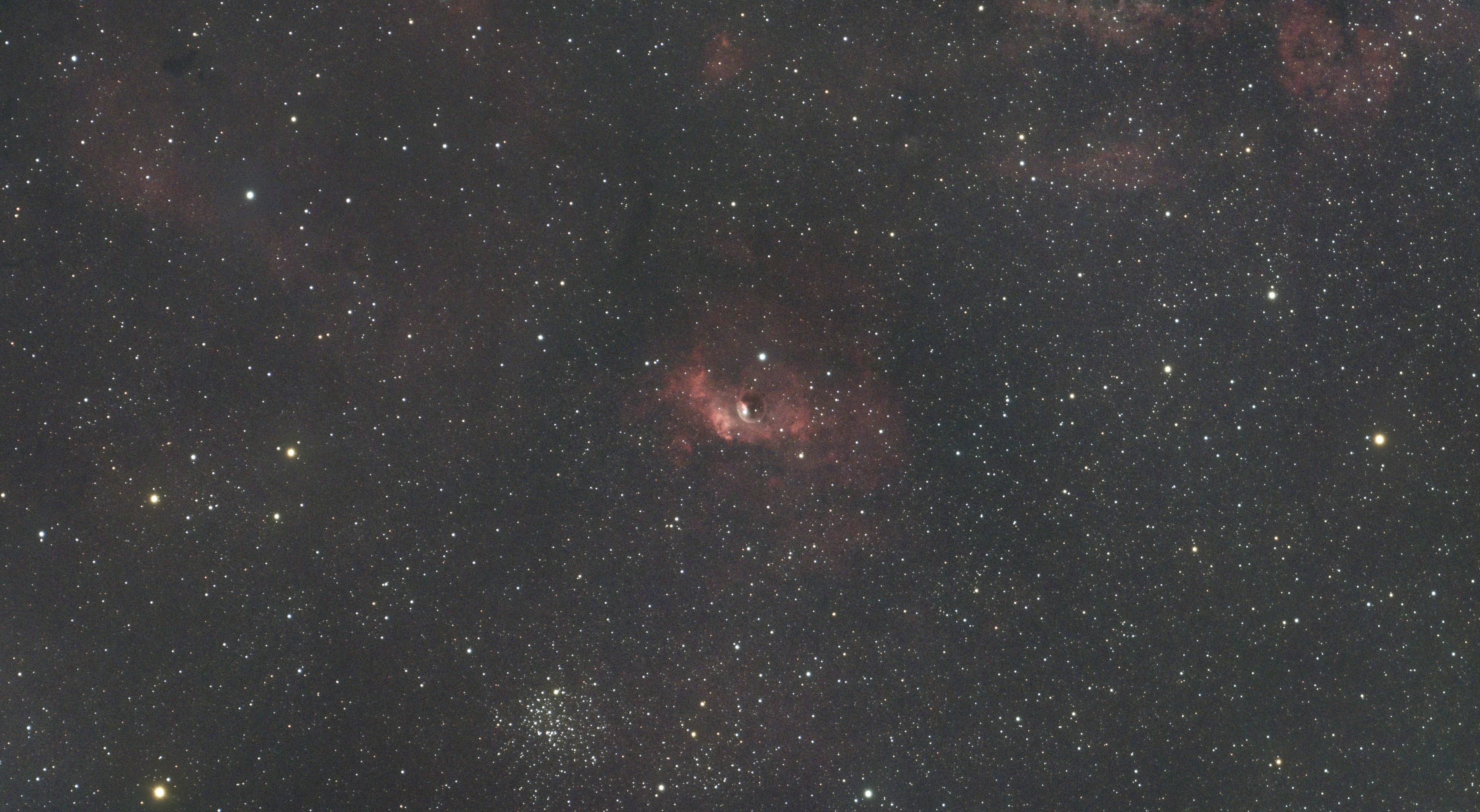 Bubble Nebula + M52
